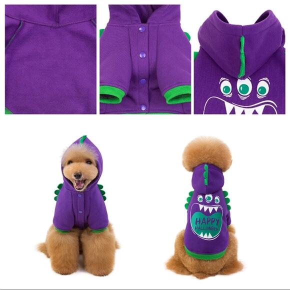 Dog Little Monster Sweatshirt Size Medium - Picture 3 of 12